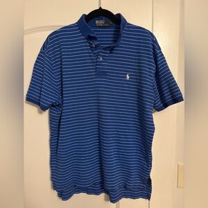Ralph Lauren Blue Striped Polo Shirt